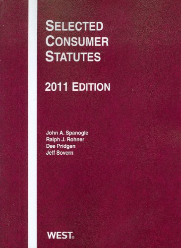 Selected Consumer Statutes, 2011