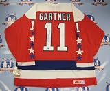 MIKE GARTNER Washington Capitals SIGNED Retro Hockey Jersey