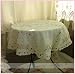 Gorgeous Embroidered Cutwork Round Table Cloth 33"x33