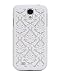 Damask Vintage Pattern Rubber Matte Hard Back Case Cover for Samsung Galaxy S4 I9500 (White)