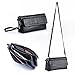 Gottowin Women's Leather Purse Wallet Clutch Handbag Cross-body Bag Organizer w/ Wrist Strap +Card Holder (9-Inch,fit iPhone 6 Plus, Black)