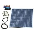 80W 12V solar panel kit with 10A charge controller, brackets and cables - complete kit for your camper, boat or any 12V system
