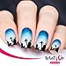 Whats Up Nails - Graveyard Vinyl Stencils for Nail Art Design (2 Sheets, 40 Stencils Total)