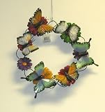 Butterfly Wreath Wall Art Hanging Indoor Outdoor