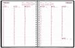 Brownline Weekly Planner for 2010 Twin-Wire, Black, 11 x 8.5 Inches (CB950.BLK)