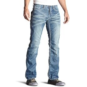 Antique Rivet Men's Wesley Slim Straight Jean