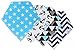 Baby Bandana Drool Bibs With Snaps For Boys and Girls, Soft Baby Bandana Bib Super Absorbent Modern and Trendy Unisex 4 Pack Gift Set From 100% Organic Cotton Ideal For Teething, Protect Baby Best Buy