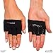 Fit Four The Neo Grip Glove Callus Guard Fitness Gloves for Cross Training, Weightlifting & Yoga - Enhanced Grip Palm (Black, Large)