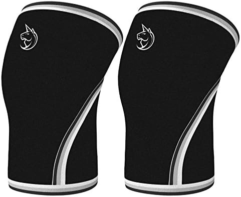 Premium Knee Sleeves 7 mm Neoprene By Unicorn Outdoor ~ Compression &amp; Support for Crossfit, Weightlifting, Powerlifting, Running, Basketball ~ Both Men &amp; Women (Medium)