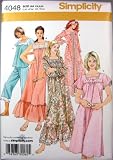 シンプルな縫製パターン4048は、(XS SM)AA、寝間着ミス 51P1yRE3wyL. SL160 Simplicity Sewing Pattern 4048 Misses Sleepwear, AA (XS S M)