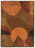 Hand Tufted Tempo Burgundy Polyacrylic Rug R188001 (8' x 10'6)