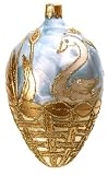 Museum Collection Faberg&Atilde;&copy; Swan Basket Egg Glass Ornament-Medium