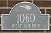 New England Patriots Pewter and Silver Personalized Address Plaque