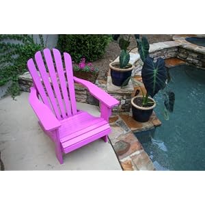 TROPICAL VIOLET PAINTED CEDAR ADIRONDACK CHAIR by