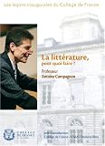 Revue DORIANE FILMS  / Collège de France - Antoine Compagnon