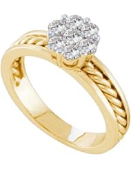 0.50CT DIAMOND FLOWER RING