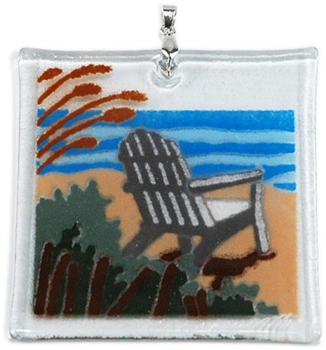 Cheapest Peggy Karr Handmade Art Glass Ornament, Beach Chair