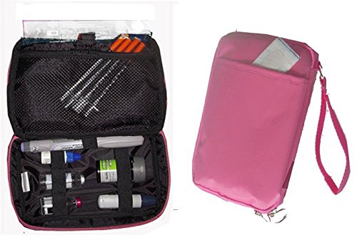 Diabetic organizer cooler bag-for insulin, testing supp…