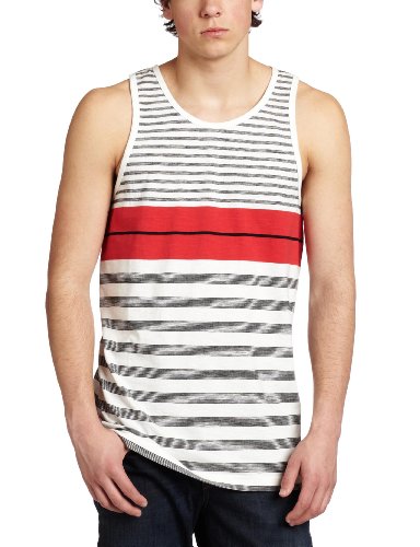 Rip Curl Mens Side Slipper Tank, Off-White, X-Large