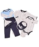 Puma Boys Repeated Logo Print 6-Piece Layette Set (Sizes 0M  9M) - navy, 0-3mos