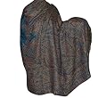 Prayer Meditation Shawl Jacquard Design Wool Accessory 106 x 55 inches (psleyb182)