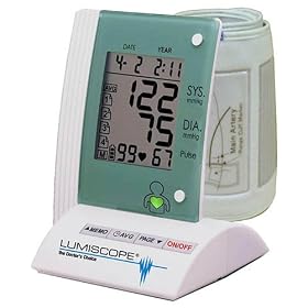 Lumiscope 1134 Deluxe Fully Automatic Upper Arm Blood Pressure Monitor with Irregular Heartbeat Detection