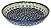 Teresa Beach Polish Pottery 9 Inch Pie Pan, Country Flower pattern