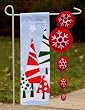 Garden Flag Snowy Lane Sab
