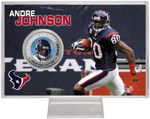 Highland Mint NFL Houston Texans Andre Johnson Silver Coin Card