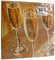 6 packs of Champagne Glasses Colorful Napkins Pack Beverage Cocktail Size 5 by 5 inches, pack of 20 ~ Holidays, Weddings, Celebrations