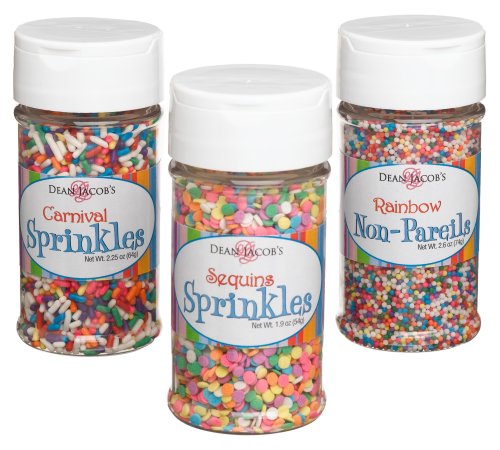 Dean Jacobs Party Sprinkle Kit, 6.80-Ounce Boxes (Pack of 4) by Dean Jacobs