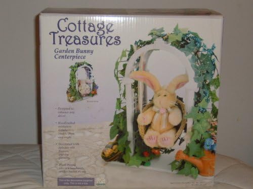 Cottage Treasures- Garden Bunny Centerpiece