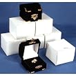 6 Black Flocked Ring Gift Boxes Jewelry Case Displays