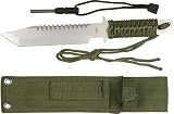 11 Full Tang Fire Starter Hunting Camping Knife W/flint