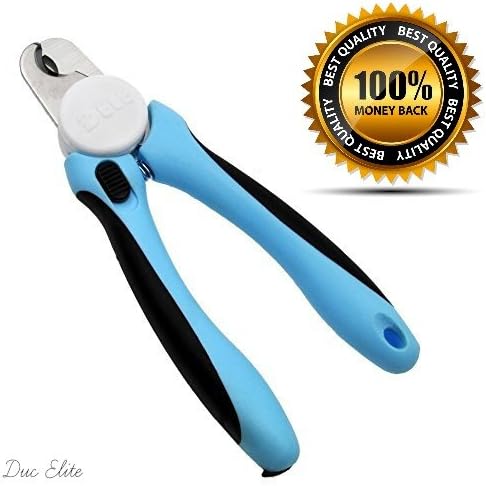 The #1 Dog Nail Clippers By Duc Elite-Pet Nail Clippers With Attached Nail File- Cat &amp; Dog Claw Care- Professional Dog Grooming Clippers &amp; Trimmer For Small or Large Breeds With Safety Guard-Easy Use