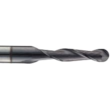 Precision Twist EB3302V Solid Carbide End Mill, TiAlN Coated, 2 Flute, Ball End