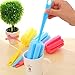 Allurelove 3 pcs Kitchen Cleaning Tool Sponge Brush for Wine Glass Bottle Coffee Tea Glass (Color at Random)