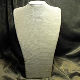 Hemp Covered 13 Inch High Necklace Bust Jewelry Retail Display Stand