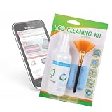 Sale Reinigungsspray mit Mikrofasertuch und Reinigungspinsel für Samsung Galaxy S II, Nexus, Note / LG Optimus 3D
