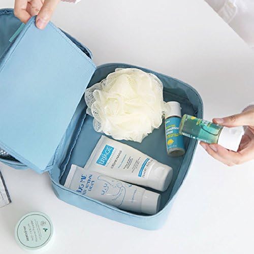 Pockettrip Clear Travel BAG Cosmetic Carry Case Toiletry (Blue)