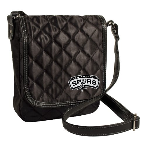 San Antonio Spurs Quilted Purse, Black