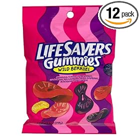 LifeSavers Gummies, Wild Berries, 7-Ounce Bags (Pack of 12)