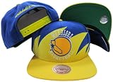 Golden State Warriors Mitchell & Ness Snapback Adjustable Plastic Snap Back Hat / Cap