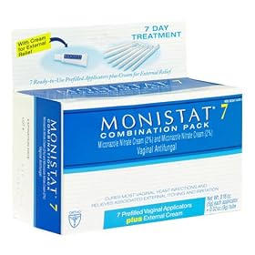 Monistat 7 Vaginal Antifungal Combination Pack, 7 Prefilled Applicators Plus External Cream 1 pack