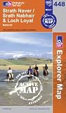 Strath Naver / Srath Nabhair and Loch Loyal (OS Explorer Map Active)