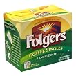 Folgers Classic Roast Decaffeinated Coffee Singles, 19-Count Singe Servings (Pack of 6)