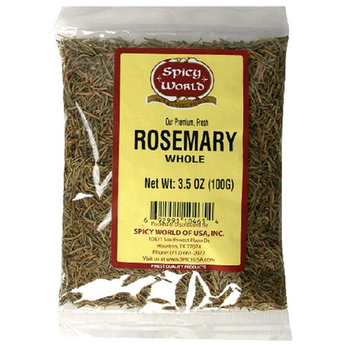Spicy World Rosemary Whole, 3.5-Ounce Bags (Pack of 6)