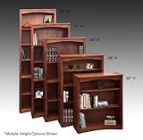 Legends Furniture Mission MM6672 - Bookcase with with 4-shelves (Red Oak Fi ....