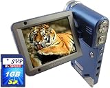 SVP HDDV-2600-Bu 12MP Max. Multi-Functional Camcorder with Rare 3.0 Inch Huge Flip LCD! (1GB High speed SD Card Included)