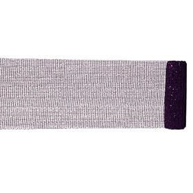  12 inch x 6 inch Wide Wired Mesh Purple Sparkle Tinsel Christmas Garland Ribbon
